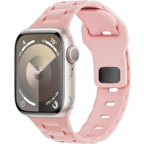 أربطة رياضية لساعة Apple Watch Ultra/2 Band 49mm 45mm 44mm 42mm 41mm 40mm 38mm iWatch Bands للرجال/النساء، حزام معصم عريض من السيليكون المقاوم للماء لسلسلة Apple Watch 9 8 7 6 5 4 3 se 2nd