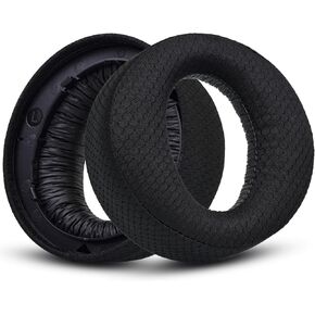 Earpads Replacement for Sony Playstation Pulse 3D Wireless Headset PS5, Ear Pads Cushions with Noise Isolation Foam (Black(Soft Leather + Memory Foam))