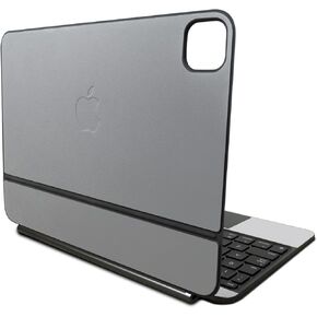 غلاف متوافق مع لوحة مفاتيح Apple Magic Keyboard لجهاز iPad Pro مقاس 11 بوصة (M4) 2024 - رمادي خالص - غطاء لاصق واقٍ من الفينيل 3M ممتاز - سهل الاستخدام | صُنع في الولايات المتحدة الأمريكية بواسطة MightySkins