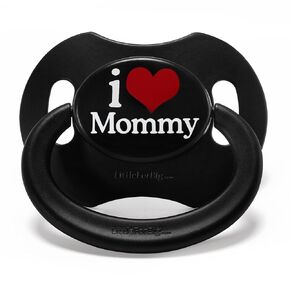 Littleforbig Bigshield Generation-II Adult Sized Printed Pacifier I Love Mommy Pattern