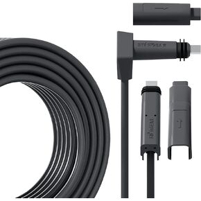 Starlink Cable 300FT/91M for Starlink Actuated Gen 2, Starlink Replacement Extension Cable for Starlink Satellite V2 Cable Starlink Accessories with Waterproof End Caps, Gray