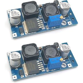 2-Pack Adjustable DC-DC Buck Boost Converter Automatic Wide Voltage Regulator XL6009 DC to DC 5-32 V to 1.25-35 V Voltage Module