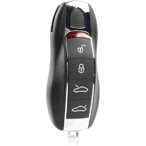 USARemote Keyless Entry Remote Car Key Fob 4-Button Replacement for Porsche 911 Boxter Cayenne Cayman Macan Panamera (KR55WK50138, 7PP-959-753-BQ, 315 Mhz)