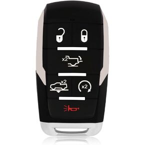 Replacement for 2019-2024 Dodge Ram 1500 Pickup Key Fob Remote Control OHT-4882056 6 Buttons 433.92MHz