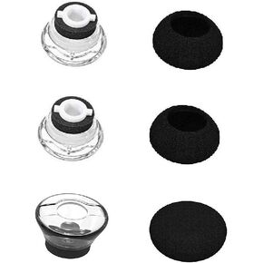 Replacement Small Size Ear Tips Earbuds EarTip Kit with Foam Cover Compatible with Voyager Legend, 3 Eartips & 3 Foam Covers (Accessory for Legend S Size)