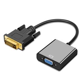 DVI-D to VGA Adapter, DVI Plug VGA Female Adapter Digital Analog Converter Cable DVI-D 24+1 Plug