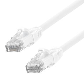 NavePoint Ethernet Patch Cable CAT6A, UTP, 24AWG, 2 Ft, 10 Pack, White