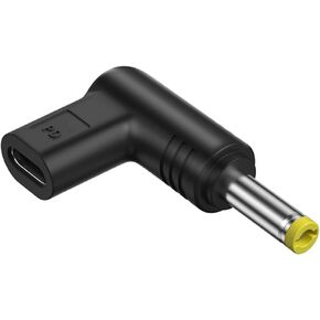 Black USB Type C Plug to DC Jack Power Adapter 15V USB C Female to DC Male Converter Charging Adapter for Laptop Router Speaker 4.8x1.7mm,Electrical,Tools and Home Improvement