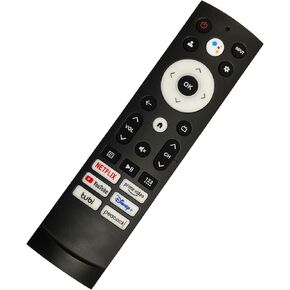 ERF3M90H Replacement Voice Remote Compatible with Hisense Smart TV A53FUA 50A53FUA 43A53FUA 75A53FUA 50A62GUA 75A62GUA 55A66GUA 50A66GUA 85A66GUA 70A56EUA 43A53EUA 55U75H 75U75H 55U8H 65U7H