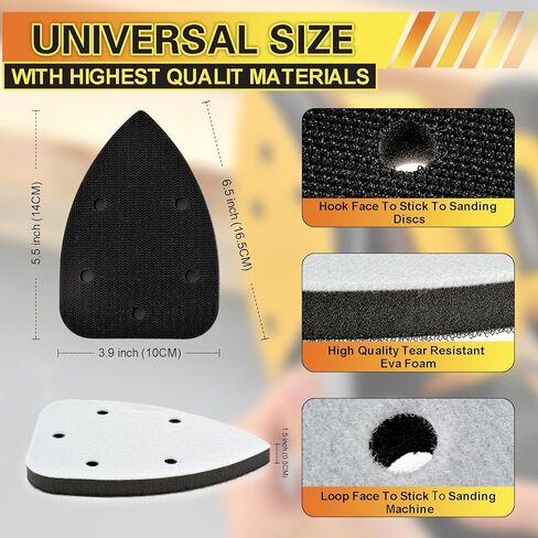 لوحة واجهة ساندر بتفاصيل الماوس من MAXMAN مكونة من 3 قطع، و5 فتحات وخطاف وحلقة من الفوم على شكل مثلث ووسادة دعم in Kuwait