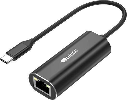 محول Origo OU300N USB C إلى Gigabit Ethernet من الألومنيوم 2 في 1 (Thunderbolt 4/3) لنظام التشغيل Windows وMac OS وiPad OS والمزيد، أسود in Saudi Arabia