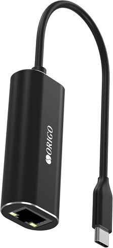 محول Origo OU300N USB C إلى Gigabit Ethernet من الألومنيوم 2 في 1 (Thunderbolt 4/3) لنظام التشغيل Windows وMac OS وiPad OS والمزيد، أسود in Saudi Arabia