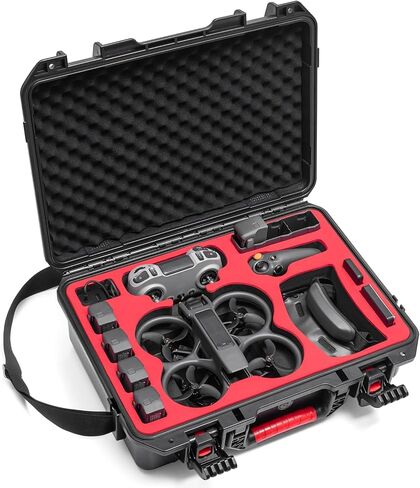 Avata 2 Case, Waterproof Hard Carrying Case for DJI Avata 2 Drone with DJI Goggles 3/FPV Remote Controller 3/RC Motion 3,Battery Charging Hub Accessories in Saudi Arabia