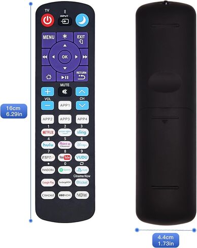 جهاز تحكم عن بعد عالمي بديل جديد لجميع أجهزة تلفزيون Roku ومشغلات Roku، متوافق مع أجهزة تلفزيون TCL/Hisense/Hitachi/Haier/RCA/Philips/LG/Element/Sanyo ROKU in Kuwait