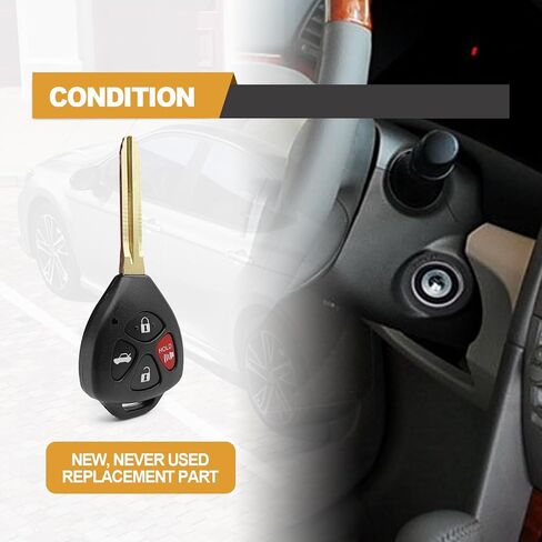 مفتاح تشغيل السيارة بدون مفتاح للتحكم عن بعد يناسب Toyota 2007-2011 Camry، 2008-2013 Avalon، 2008-2013 Corolla، 2009-2014 Venza OEM# HYQ12BBY، GQ4-29T in Saudi Arabia