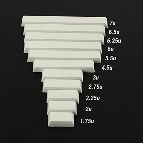 XDA Profile Convex Spacebar Light Grey 1.75u 2u 2.25u 2.75u 3u 4.5u 5.5u 6.25u 6.5u 7u Blank Keycaps for GH60 60percent Filco K70 K95 (1 pcs, 1.75u) in Saudi Arabia
