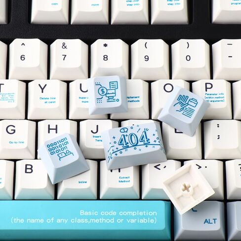 YIMAGUJRX PBT Keycaps 128 Keys Blue 996 Style Keycaps DYE-Sub Cherry Profile Keycaps,Custom Keycaps Set for Mechanical Keyboard in Saudi Arabia