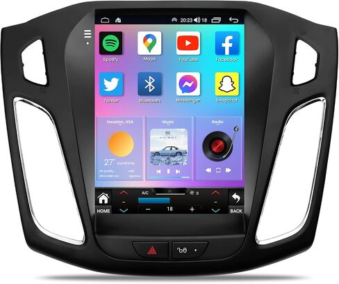 Android 13 (4+32GB) Car Radio for Ford Focus 2012-2018 with Wireless Caplay Android Auto,10.4inch OLED Touchscreen T-Style GPS FM DSP WiFi 1080P Camera in Saudi Arabia
