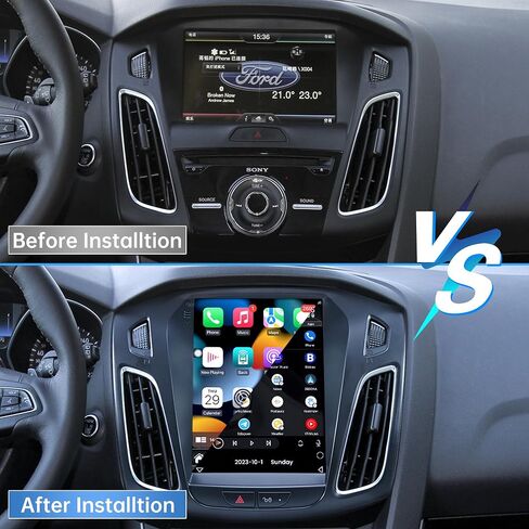 Android 13 (4+32GB) Car Radio for Ford Focus 2012-2018 with Wireless Caplay Android Auto,10.4inch OLED Touchscreen T-Style GPS FM DSP WiFi 1080P Camera in Saudi Arabia