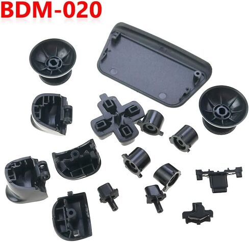 Full Set Joysticks Dpad Button R1 L1 R2 L2 Direction Key ABXY Trigger Buttons for Sony PS5 V2 2.0 BDM-020 Controller (Black) in Saudi Arabia