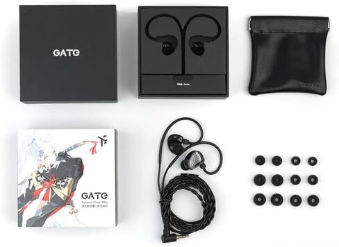 سماعة رأس Fanmusic TRUTHEAR GATE فعالة من حيث التكلفة للسائق الديناميكي داخل الأذن مع كابل 0.78 2Pin (أسود، بدون ميكروفون) in Kuwait