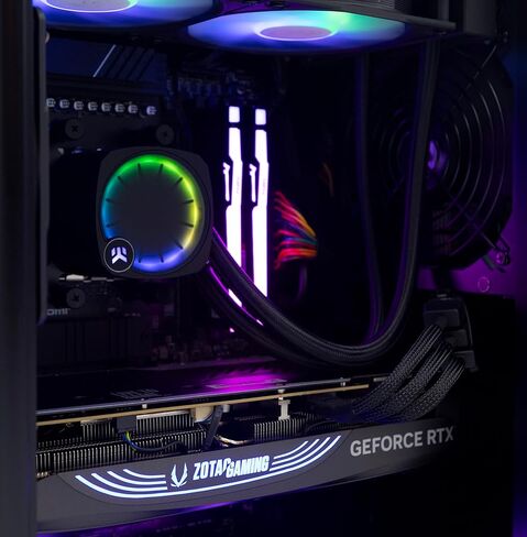 سطح المكتب ZOTAC Gaming MEK Hero للألعاب A7748S AMD Ryzen 7 7700X، GeForce RTX 4080 Super Trinity Black Edition 16GB GDDR6X، 16GB 4800 MHz DDR5، 1 تيرابايت SSD، واي فاي + بلوتوث 5.2 - GH4080SA7700XBL-01-U-W4B in Kuwait