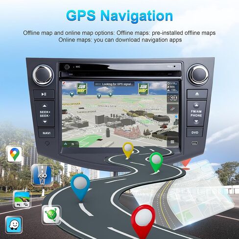 ملاحة GPS للوسائط المتعددة للسيارة Toyota RAV4 2006-2012 Double Din Android 12 راديو تلقائي ستيريو CarPlay يدعم فيديو 4K (راديو) (مشغل DVD، 7 بوصة، ثماني النواة 4 جيجابايت رام 64 جيجابايت روم) in Saudi Arabia
