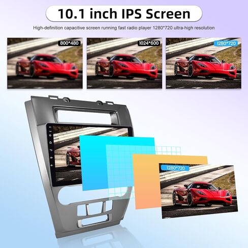 [8 Core 4+64G] راديو سيارة لسيارة Ford Fusion Mondeo Mustang 2009-2012 - 10.1 بوصة 1280 * 720 IPS شاشة لمس Android ستيريو - تشغيل لاسلكي وAndroid Auto - DSP/GPS/WiFi + كاميرا احتياطية AHD in Saudi Arabia