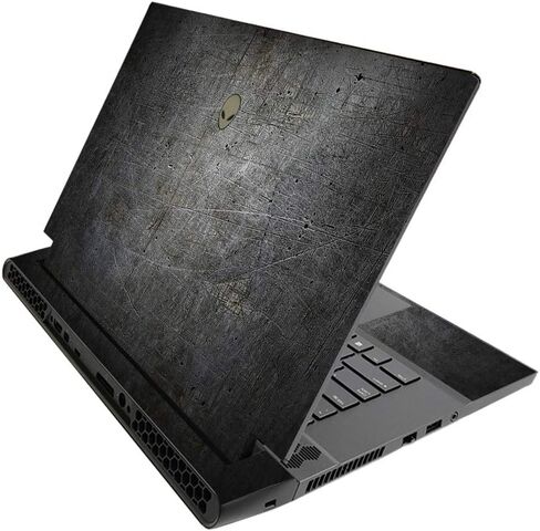 MightySkins Skin for Alienware M15 R3 (2020) & M15 R4 (2021) - Black Diamond Plate | Protective Viny wrap | Easy to Apply and Change Style | Made in The USA in Saudi Arabia