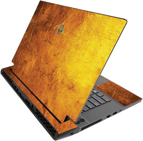 MightySkins Skin for Alienware M15 R3 (2020) & M15 R4 (2021) - Black Diamond Plate | Protective Viny wrap | Easy to Apply and Change Style | Made in The USA in Saudi Arabia