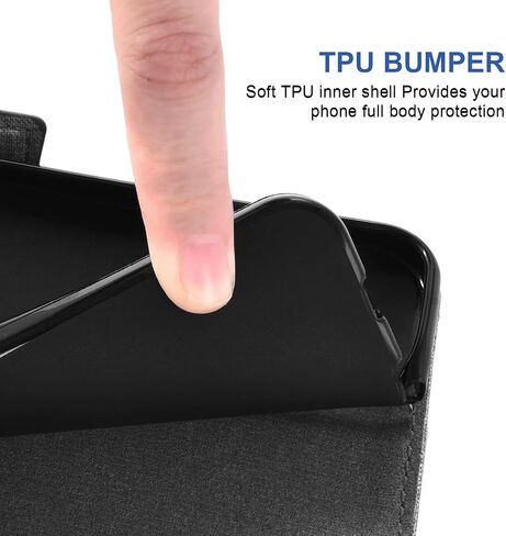 Asuwish Compatible with OnePlus 8 OnePlus8 5G UW Tmobile Wallet Case Tempered Glass Screen Protector and Flip Cover Card Holder Phone Cases for One Plus8 On 1 Plus 1plus One+ 1+ 1+8 Women Men Gray in Saudi Arabia