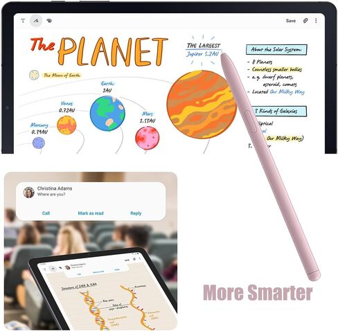 2 حزمة من أقلام Galaxy Tab S6 Lite S البديلة لأقلام Samsung Galaxy Tab S6 Lite Stylus Pen S Pen، EJ-PP610BPEGUJ، NoBluetooth (وردي) in Kuwait
