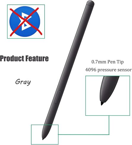 2 حزمة من أقلام Galaxy Tab S6 Lite S البديلة لأقلام Samsung Galaxy Tab S6 Lite Stylus Pen S Pen، EJ-PP610BPEGUJ، NoBluetooth (وردي) in Kuwait