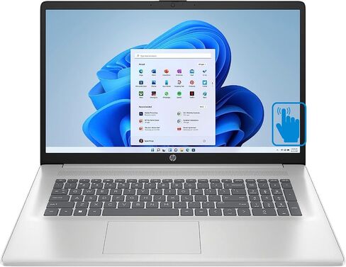HP 17z -cp300 17.3" Home & Business Touchscreen Laptop (6-Core AMD Ryzen 5 7530U Upto 4.5 GHz, 64GB RAM, 2TB PCIe SSD + 1TB HDD, AMD Radeon, Backlit KYB, WiFi 6, BT 5.2, Win11H) Bundle w/DKZ hub in Saudi Arabia