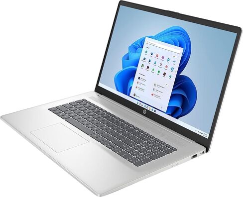 HP 17z -cp300 17.3" Home & Business Touchscreen Laptop (6-Core AMD Ryzen 5 7530U Upto 4.5 GHz, 64GB RAM, 2TB PCIe SSD + 1TB HDD, AMD Radeon, Backlit KYB, WiFi 6, BT 5.2, Win11H) Bundle w/DKZ hub in Saudi Arabia
