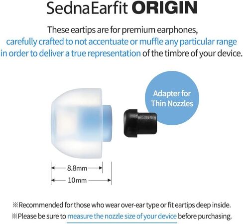 AZLA SednaEarfit ORIGIN (M/ML/L) - أطراف سماعات أذن لسماعات إلغاء الضوضاء - أطراف أذن متوافقة مع سماعات الرأس السلكية، وسماعات الأذن السلكية، وسماعات الأذن المانعة للضوضاء in Kuwait
