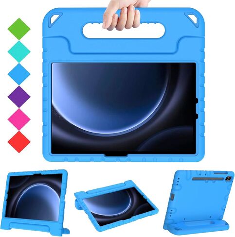 BMOUO Kids Case for Samsung Galaxy Tab S9 FE 10.9 Inch/S9 11 Inch 2023, Shockproof Light Weight Convertible Stand Case for Samsung Galaxy Tab S9 FE/S9/S8/S7 2023, Blue in Saudi Arabia