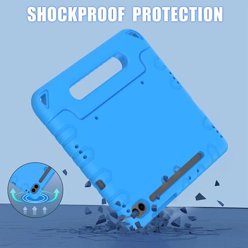 BMOUO Kids Case for Samsung Galaxy Tab S9 FE 10.9 Inch/S9 11 Inch 2023, Shockproof Light Weight Convertible Stand Case for Samsung Galaxy Tab S9 FE/S9/S8/S7 2023, Blue in Saudi Arabia