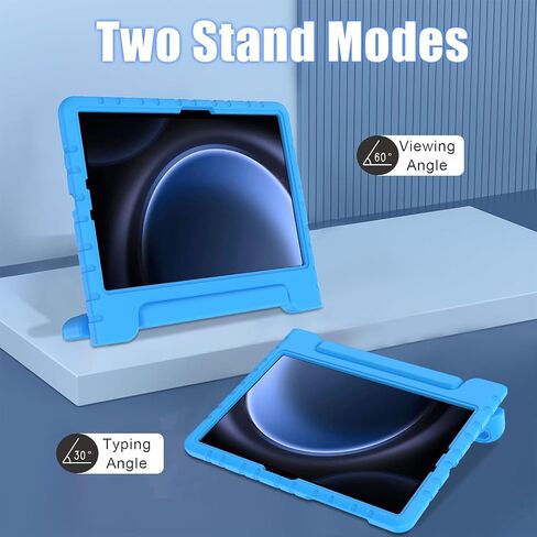 BMOUO Kids Case for Samsung Galaxy Tab S9 FE 10.9 Inch/S9 11 Inch 2023, Shockproof Light Weight Convertible Stand Case for Samsung Galaxy Tab S9 FE/S9/S8/S7 2023, Blue in Saudi Arabia