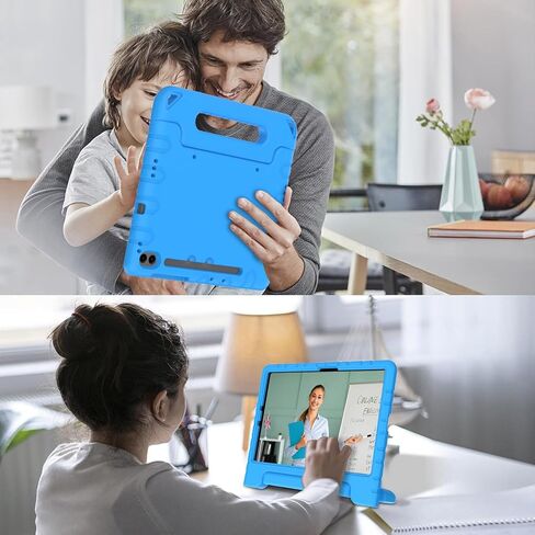 BMOUO Kids Case for Samsung Galaxy Tab S9 FE 10.9 Inch/S9 11 Inch 2023, Shockproof Light Weight Convertible Stand Case for Samsung Galaxy Tab S9 FE/S9/S8/S7 2023, Blue in Saudi Arabia