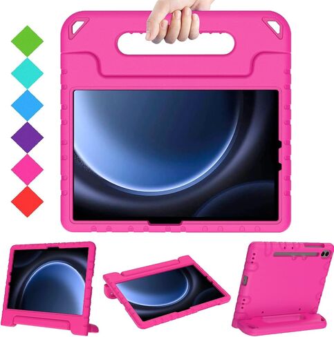 BMOUO Kids Case for Samsung Galaxy Tab S9 FE 10.9 Inch/S9 11 Inch 2023, Shockproof Light Weight Convertible Stand Case for Samsung Galaxy Tab S9 FE/S9/S8/S7 2023, Blue in Saudi Arabia