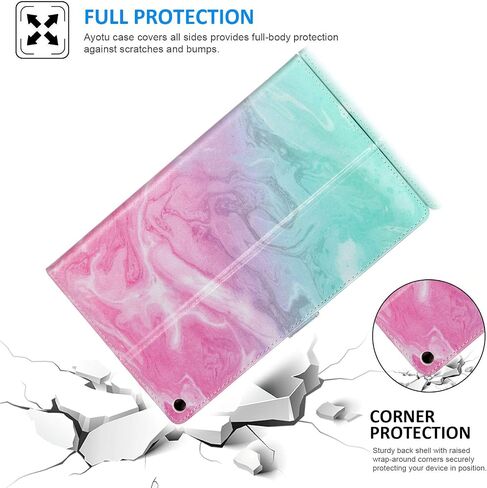 Dteck Case for Amazon Kindle Fire HD 8 Tablet (8th/7th/6th Generation, 2018/2017/2016 Model) 8" - Durable Soft Silicone TPU Case Slim Fit Lightweight Thin Cover Protective Transparent Case (Clear) in Kuwait
