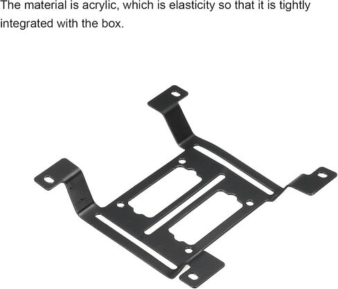 MECCANIXITY Water Cooling Pump Radiator Support Holder Arched Water Pump Bracket 116x115x1.4mm Black in Saudi Arabia