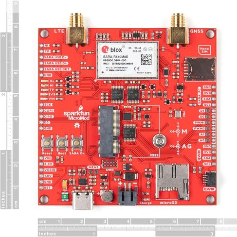 SparkFun MicroMod Asset Tracker Carrier Board - 1x Hologram eUICC SIM Card - 1x MicroMod Update Tool - اتصالات بيانات Cloud LTE-M الآمنة للاستخدام متعدد المناطق - يجب على المزود المحلي تقديم تغطية LTE-M in Saudi Arabia