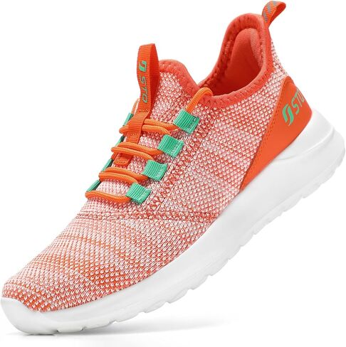 أحذية STQ سهلة الارتداء للنساء أحذية تقويم العظام بدون استخدام اليدين أحذية رياضية للمشي مرجاني فاتح 9.5 in Kuwait