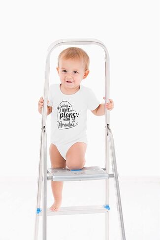 AW Fashions Sorry I Have Plans With Grandma Baby Bodysuit Funny Adorable Newborn Outfit Girl Boy Clothing in Saudi Arabia