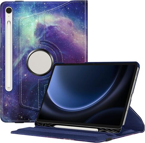 Fintie Rotating Case for Samsung Galaxy Tab S9 FE 5G 10.9 Inch/Galaxy Tab S9 11 Inch 2023 with S Pen Holder, 360 Degree Swiveling Stand Cover Auto Sleep/Wake, Black in Saudi Arabia