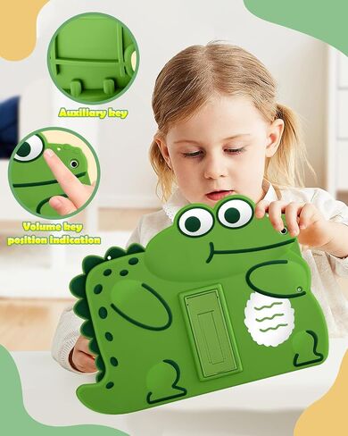 Cute Case for Apple iPad 9/8/7 10.2"/Air 3/Pro 10.5" Fun Funny Cartoon Boys Dinosaur Girls Kickstand Protective Cases for iPad 9th/8th/7th/Air 3rd/Pro 10.5" Cover with Stand in Saudi Arabia