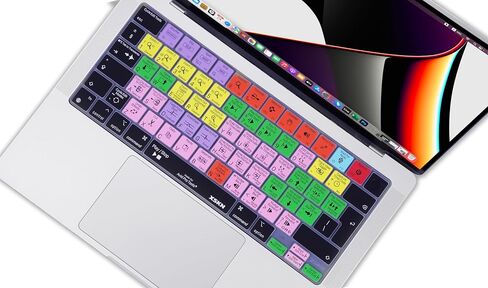 XSKN Avid Pro Tools Shortcuts إصدار الاتحاد الأوروبي غطاء لوحة المفاتيح السيليكون لـ 2022 2023 2024 Apple M2 M3 Chip MacBook Air 13.6 بوصة (A2681 A3113) 15.3 بوصة (A2941 A3114) مع معرف اللمس in Saudi Arabia