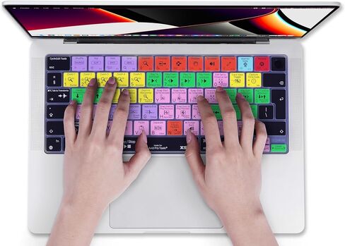 XSKN Avid Pro Tools Shortcuts إصدار الاتحاد الأوروبي غطاء لوحة المفاتيح السيليكون لـ 2022 2023 2024 Apple M2 M3 Chip MacBook Air 13.6 بوصة (A2681 A3113) 15.3 بوصة (A2941 A3114) مع معرف اللمس in Saudi Arabia